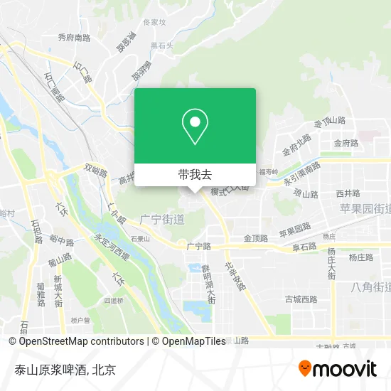 泰山原浆啤酒地图