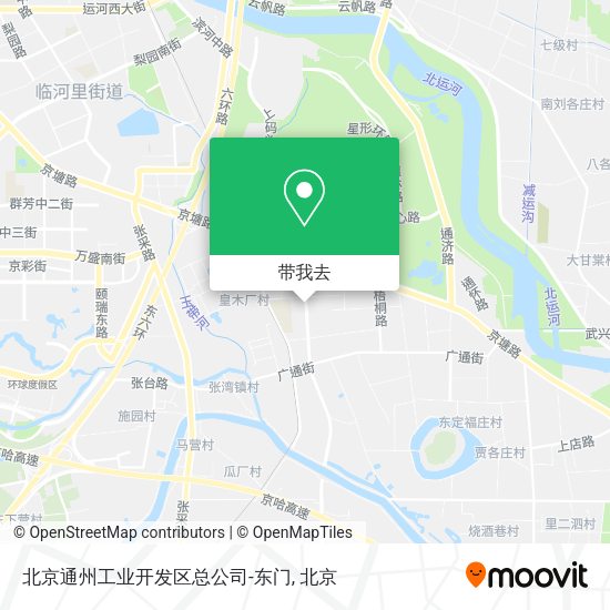 北京通州工业开发区总公司-东门地图
