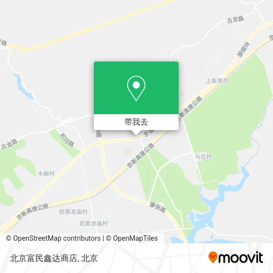 北京富民鑫达商店地图