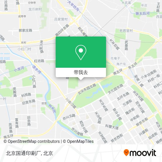 北京国通印刷厂地图