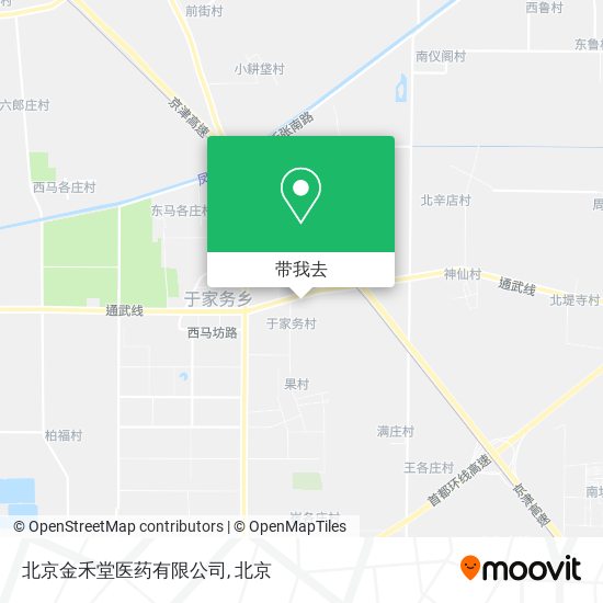北京金禾堂医药有限公司地图