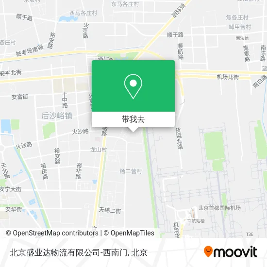 北京盛业达物流有限公司-西南门地图