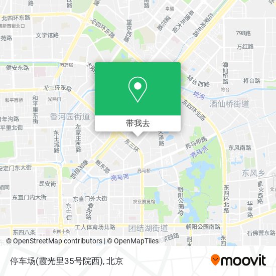 停车场(霞光里35号院西)地图