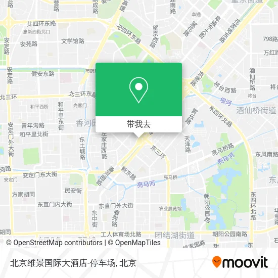 北京维景国际大酒店-停车场地图