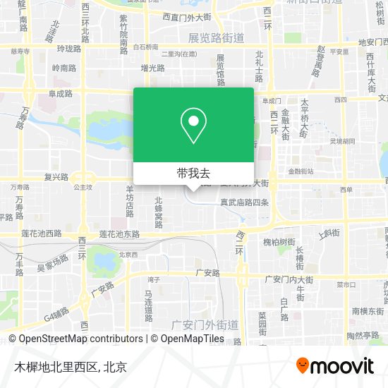 木樨地北里西区地图