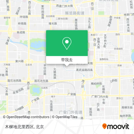 木樨地北里西区地图