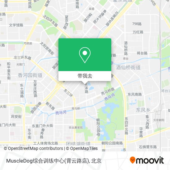 MuscleDog综合训练中心(霄云路店)地图