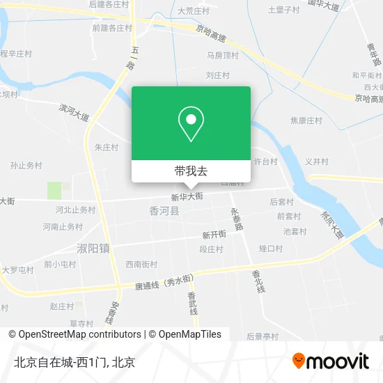 北京自在城-西1门地图