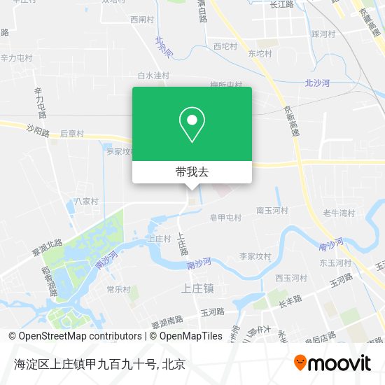 海淀区上庄镇甲九百九十号地图
