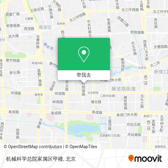 机械科学总院家属区甲楼地图