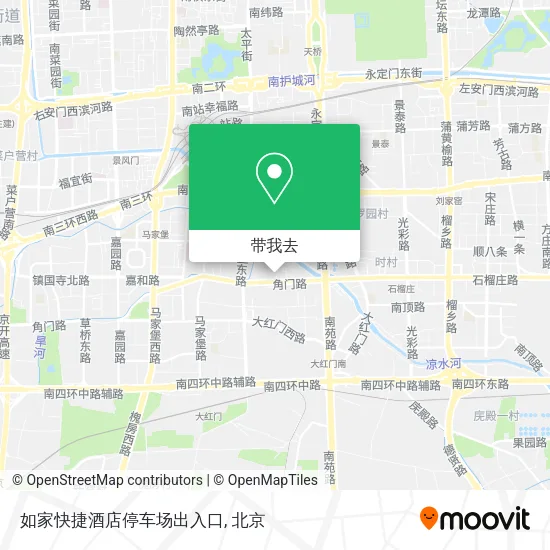 如家快捷酒店停车场出入口地图