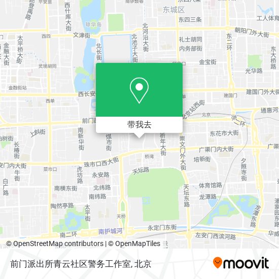 前门派出所青云社区警务工作室地图