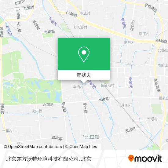 北京东方沃特环境科技有限公司地图