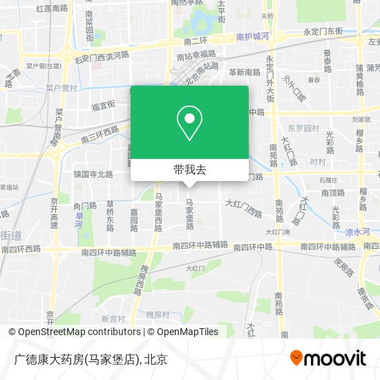 广德康大药房(马家堡店)地图