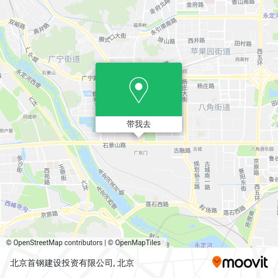 北京首钢建设投资有限公司地图