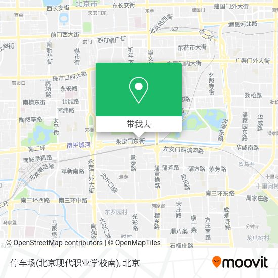 停车场(北京现代职业学校南)地图