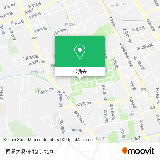 网易大厦-东北门地图