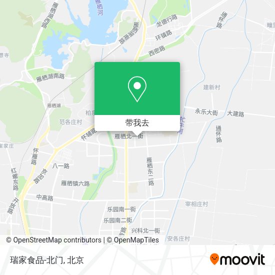瑞家食品-北门地图