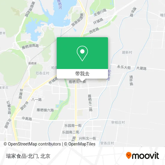 瑞家食品-北门地图