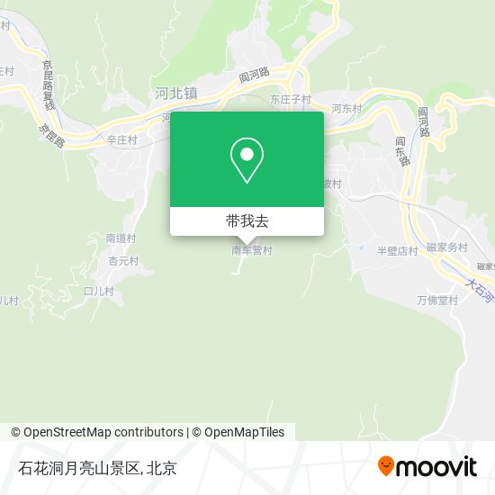 石花洞月亮山景区地图