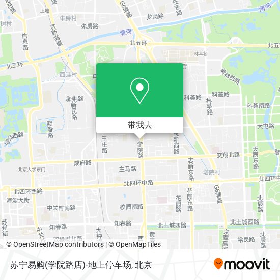 苏宁易购(学院路店)-地上停车场地图