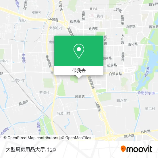 大型厨房用品大厅地图