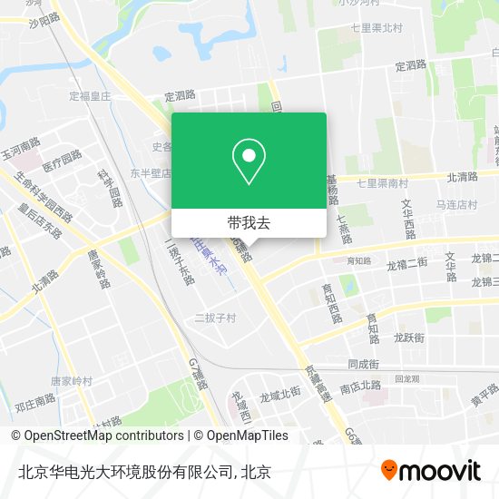北京华电光大环境股份有限公司地图