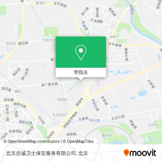 北京忠诚卫士保安服务有限公司地图