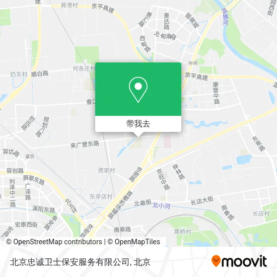 北京忠诚卫士保安服务有限公司地图