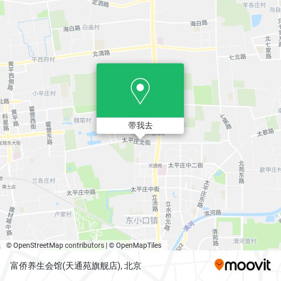 富侨养生会馆(天通苑旗舰店)地图