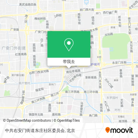 中共右安门街道东庄社区委员会地图