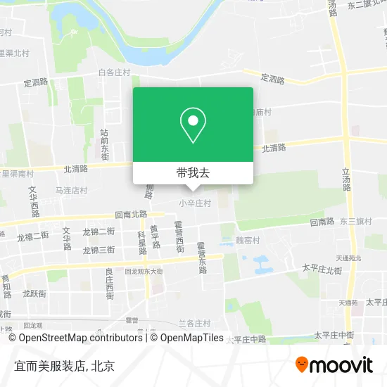 宜而美服装店地图