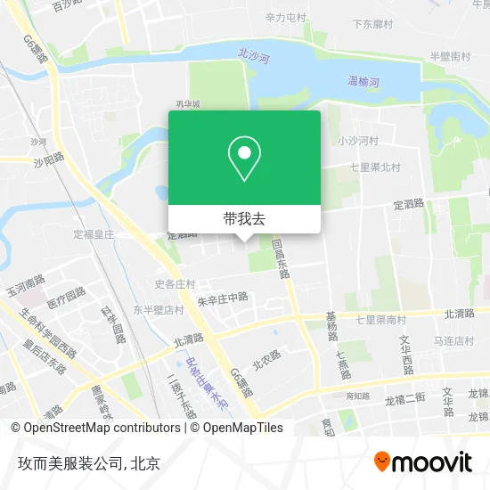 玫而美服装公司地图