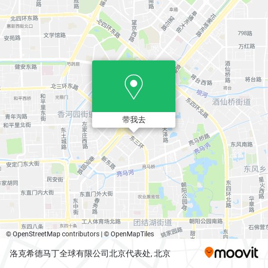 洛克希德马丁全球有限公司北京代表处地图
