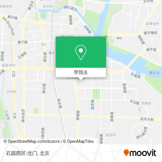 石园西区-北门地图