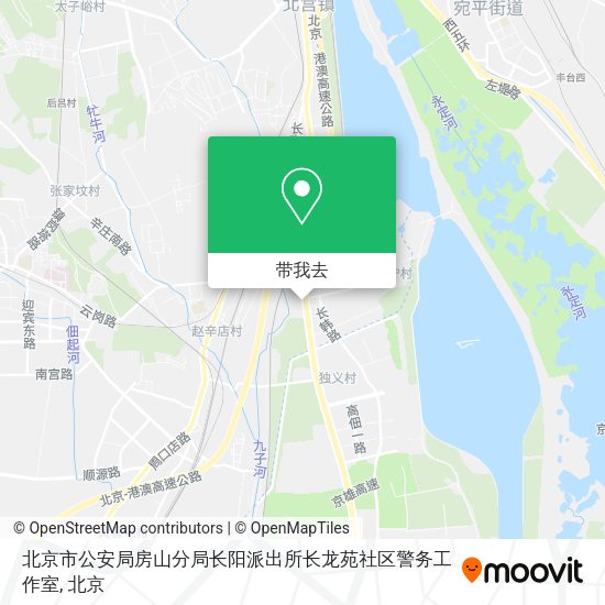 北京市公安局房山分局长阳派出所长龙苑社区警务工作室地图