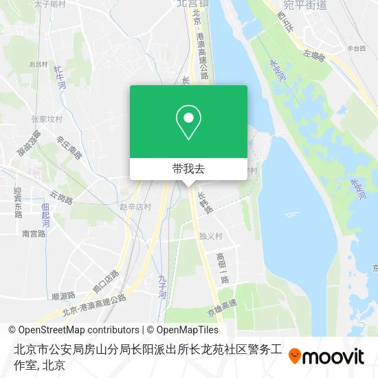 北京市公安局房山分局长阳派出所长龙苑社区警务工作室地图