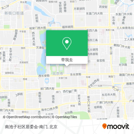 南池子社区居委会-南门地图