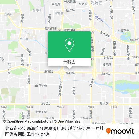 北京市公安局海淀分局恩济庄派出所定慧北里一居社区警务团队工作室地图