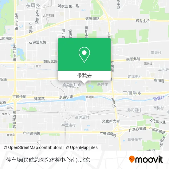 停车场(民航总医院体检中心南)地图