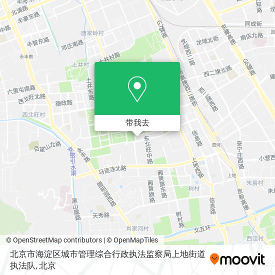 北京市海淀区城市管理综合行政执法监察局上地街道执法队地图