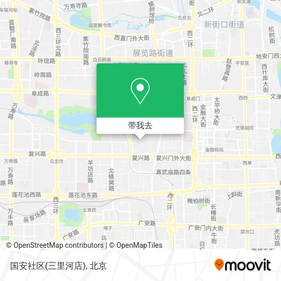 国安社区(三里河店)地图