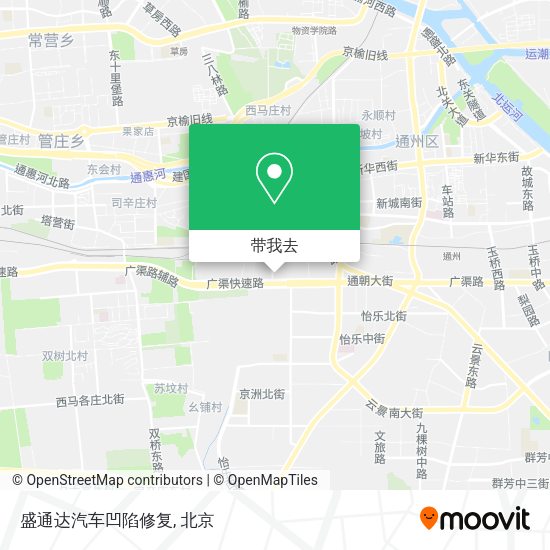 盛通达汽车凹陷修复地图
