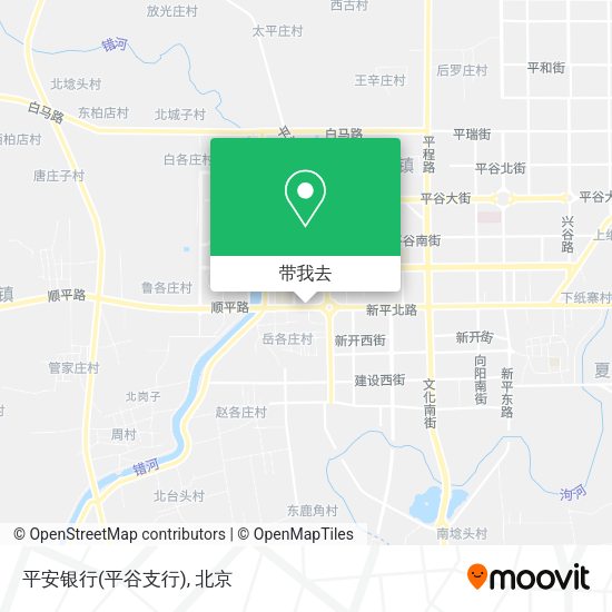 平安银行(平谷支行)地图