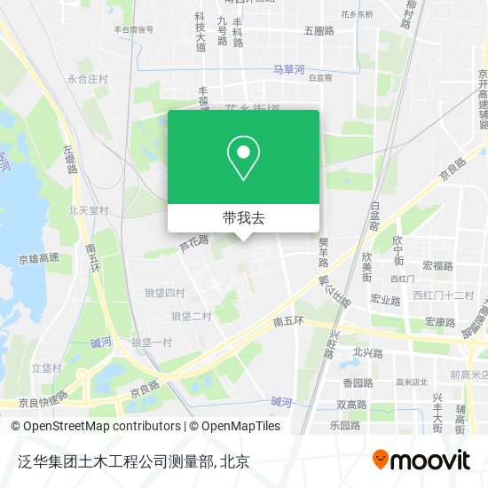 泛华集团土木工程公司测量部地图