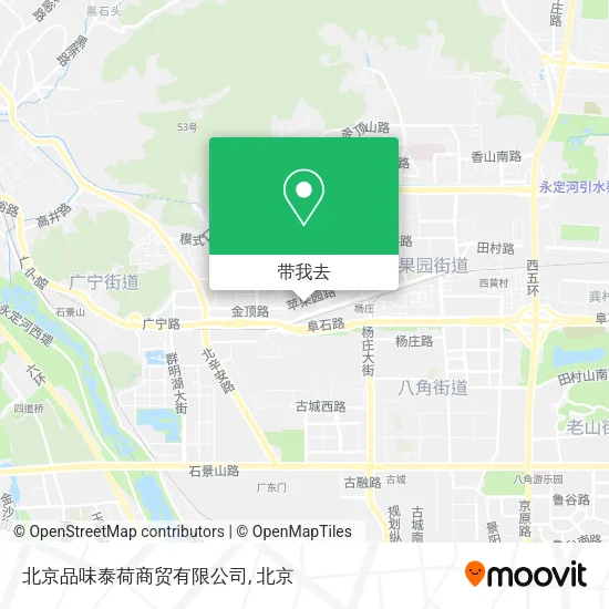 北京品味泰荷商贸有限公司地图
