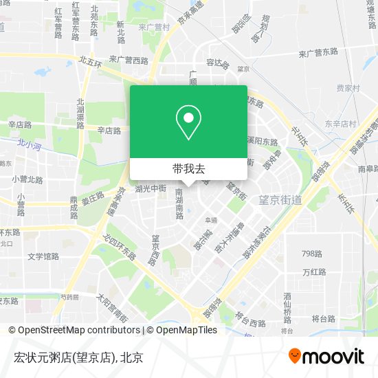 宏状元粥店(望京店)地图