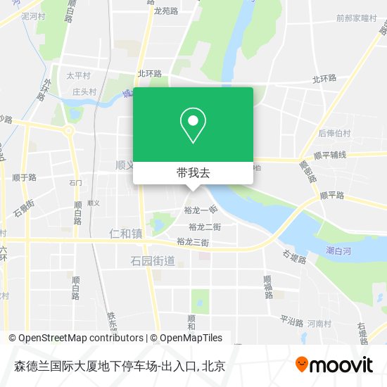 森德兰国际大厦地下停车场-出入口地图