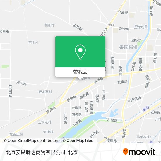 北京安民腾达商贸有限公司地图