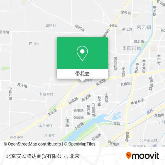 北京安民腾达商贸有限公司地图